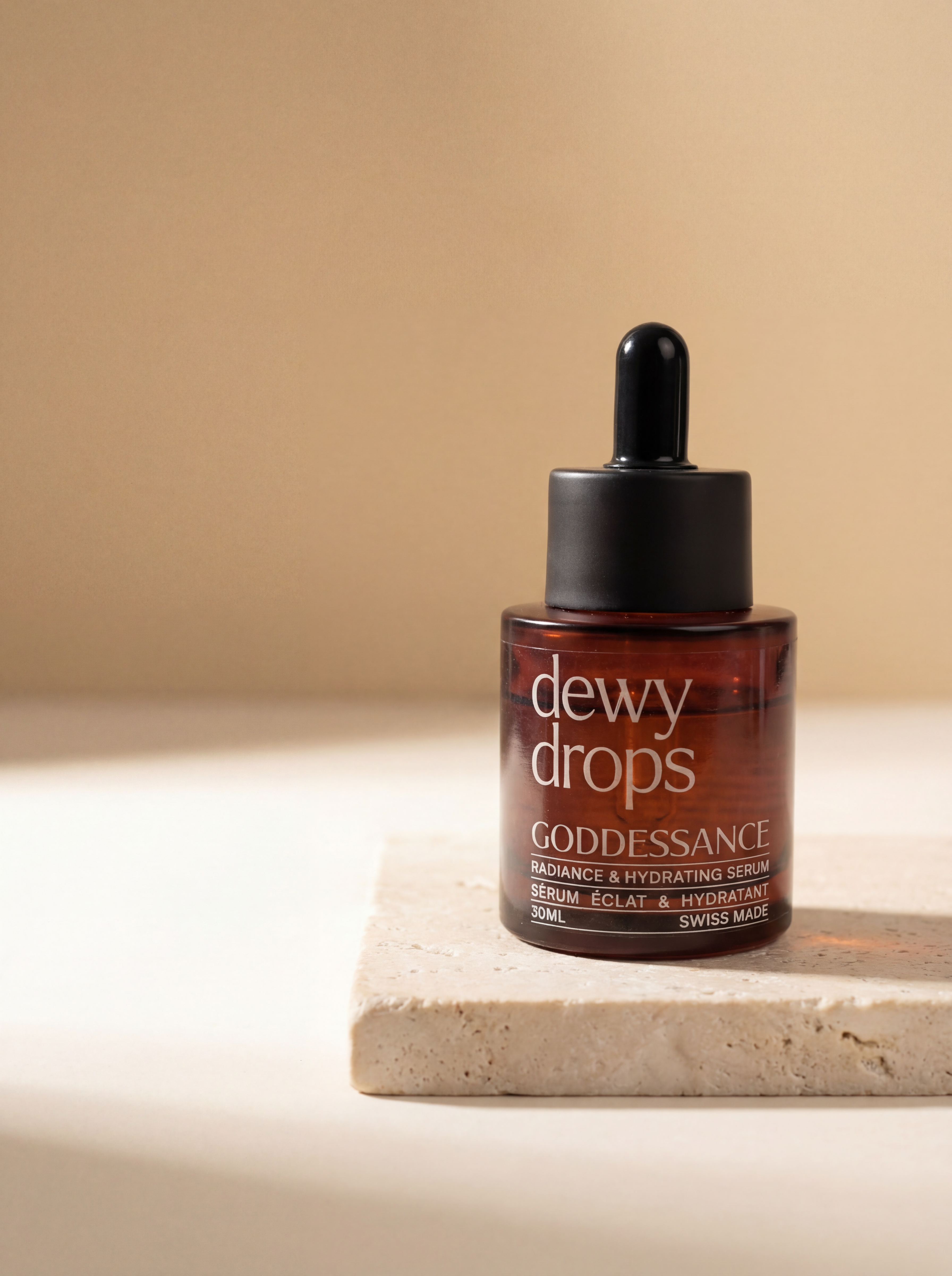 Dewy Drops serum application