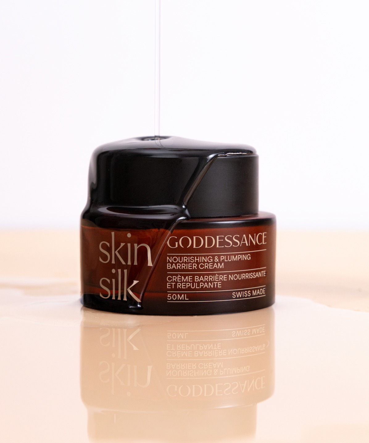 Skin Silk barrier cream texture swatch