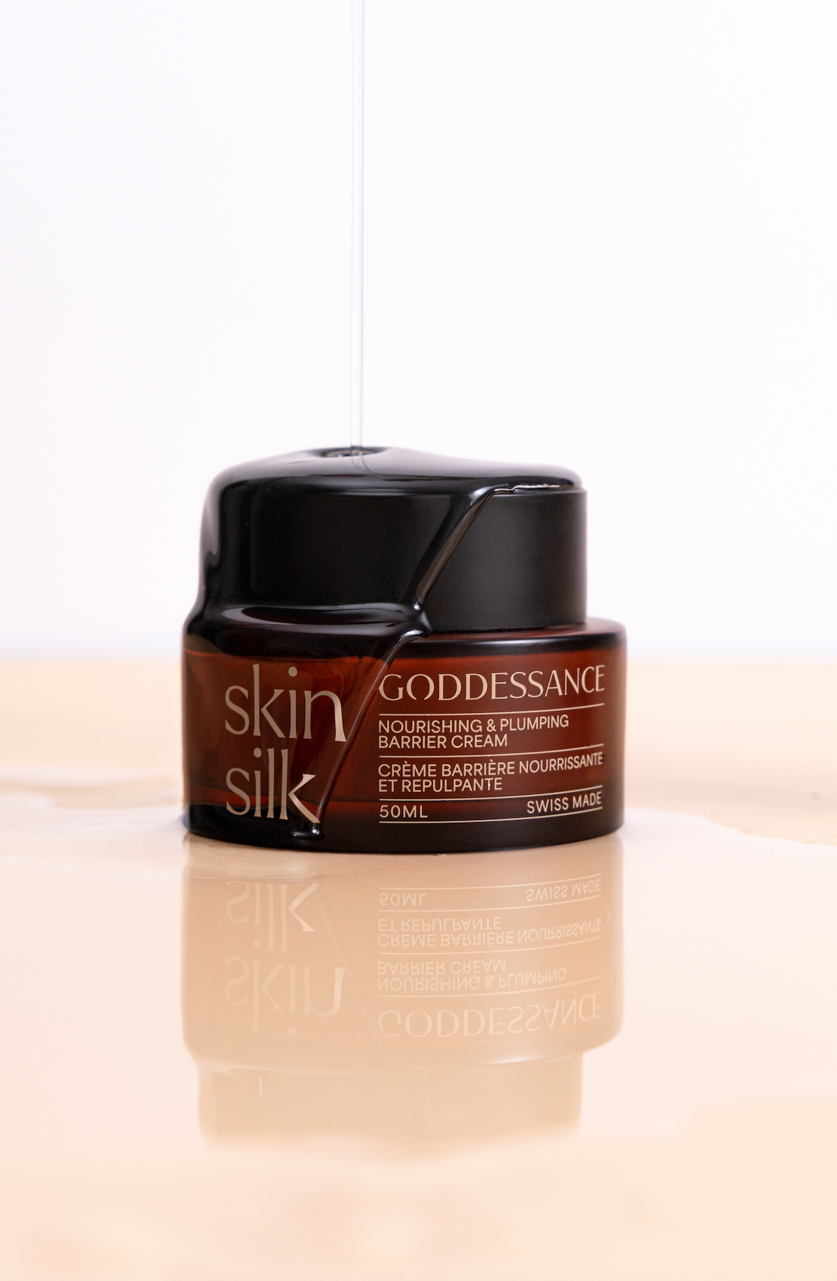 Skin Silk barrier cream texture swatch