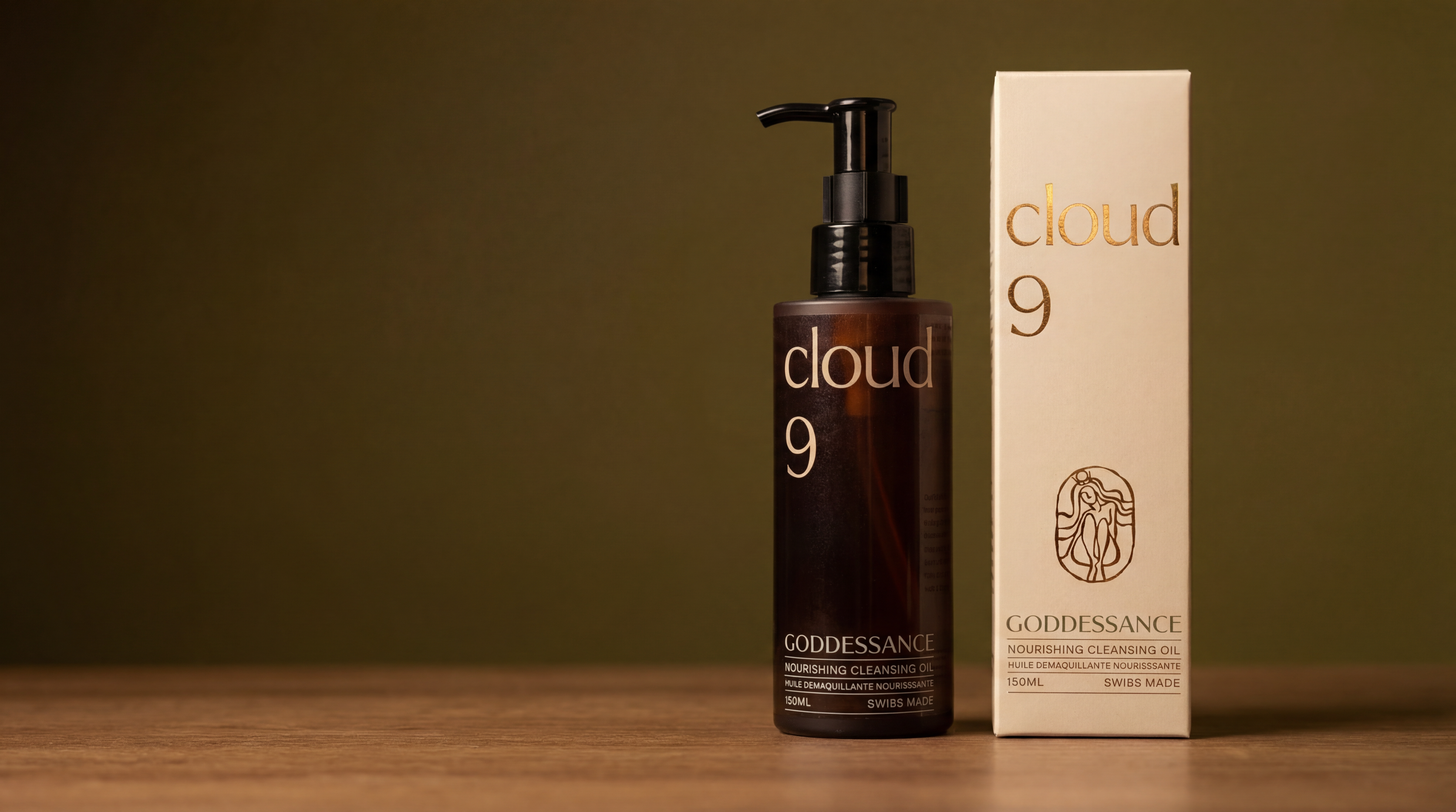 Cloud 9 cleansing oil application on skin
